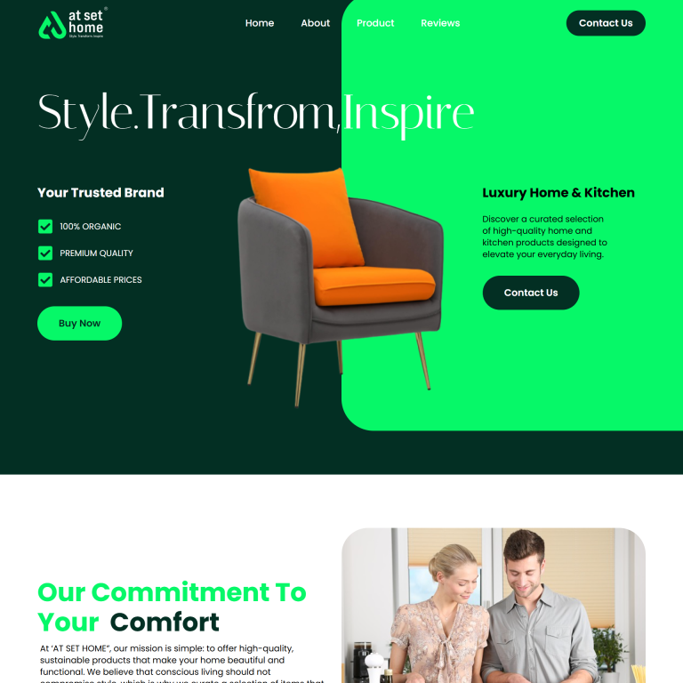 At Set Home website