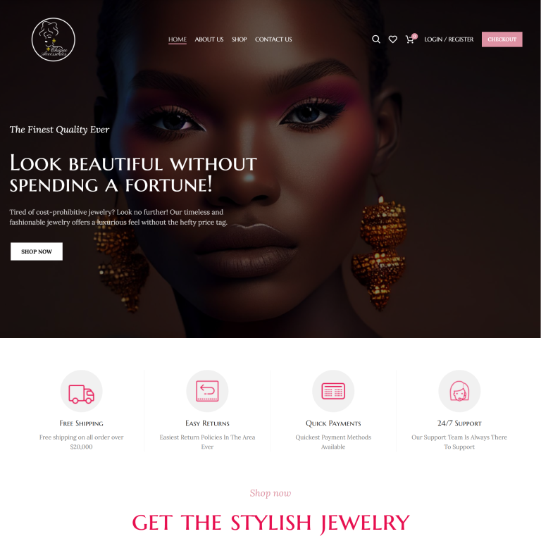 Chique Accessoriez website