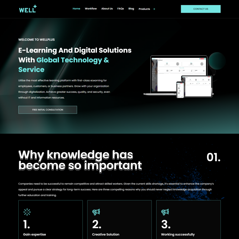 Well Plus website