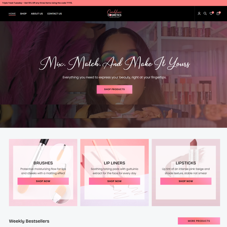 Candies Cosmetics website